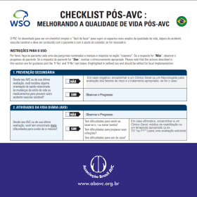 Checklist Pós-AVC: Melhorando a qualidade de vida pós-AVC