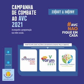 Lançada a programação oficial da Campanha do Combate ao AVC 2021.