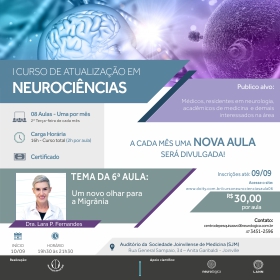 6ª Aula do I Curso de Atualização em Neurociências | 10/09