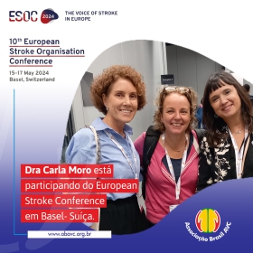 A Neurologista Dra Carla Moro está participando do European Stroke Conference em Basel- Suíça
